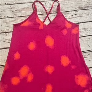 Daniella tank top criss cross details in the back crepe fabric